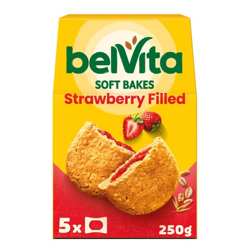 Belvita Soft Bakes Strawberry Filled Cereal Snack Bars Multipack