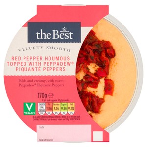 Morrisons The Best Houmous Topped With Red Pepper 170g