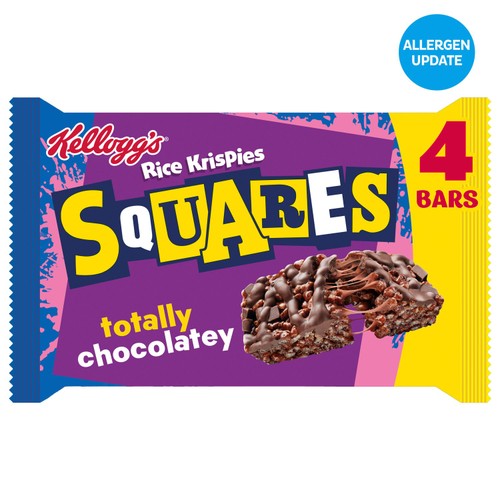 Kellogg's Rice Krispies Squares Delightfully Chocolatey Snack Bars 