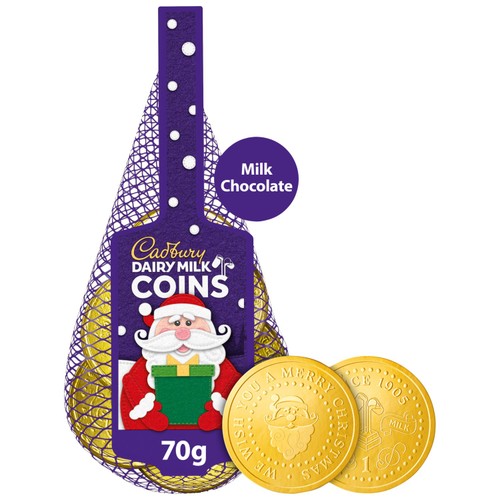 Cadbury Dairy Milk Chocolate Coins Net 70g