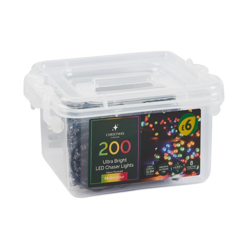 Morrisons 200 Multi Colour Led Chaser Lights