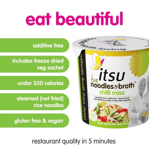 Itsu Big Instant Noodles & Broth Chilli Miso   98g