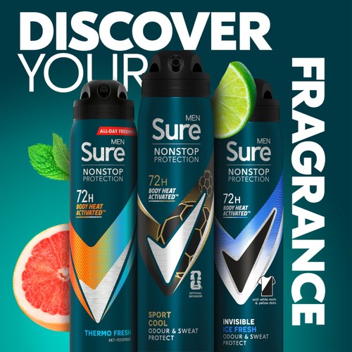 Sure Sport Cool Anti Perspirant Nonstop Deodorant Sport 250ml