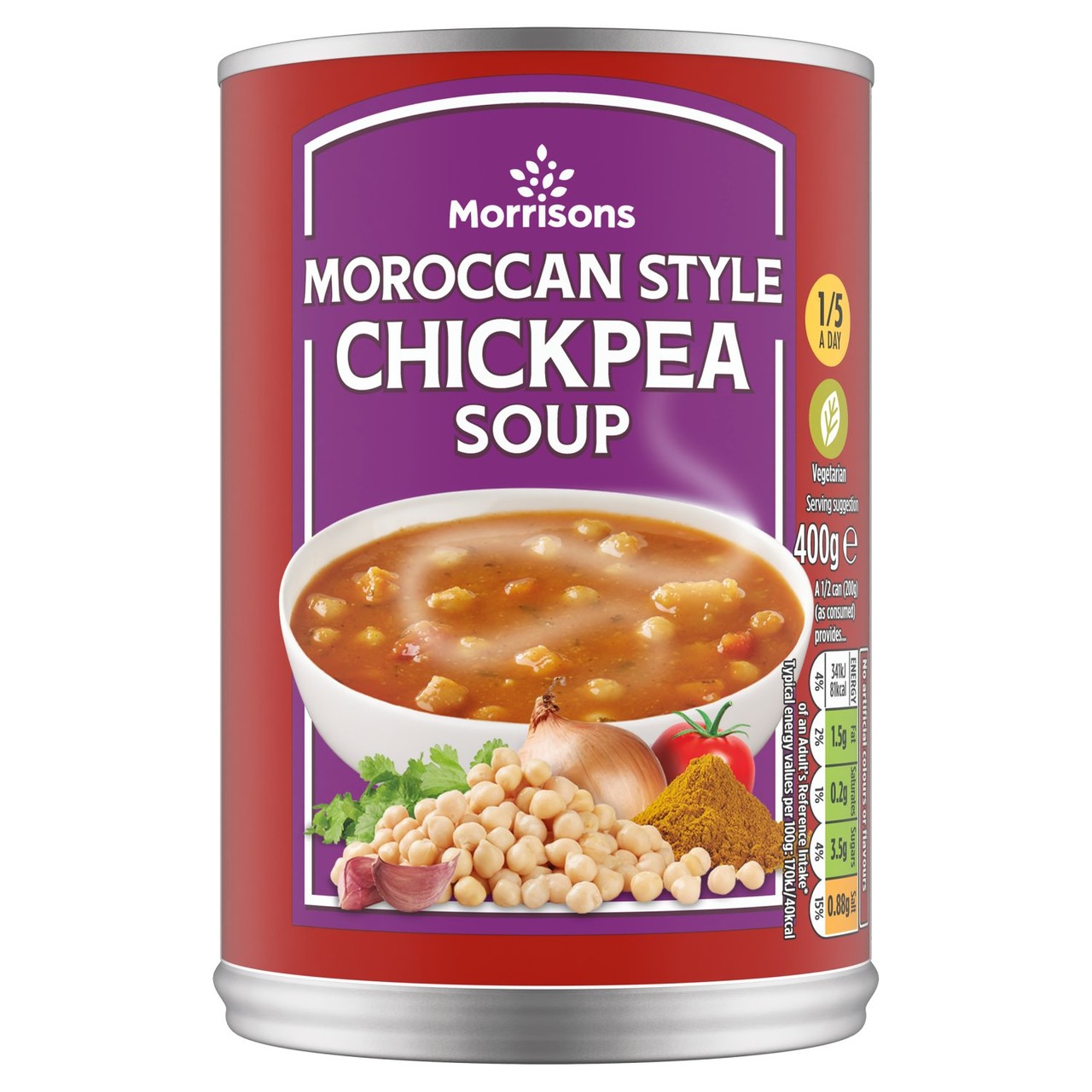 Morrisons Moroccan Style Chickpea Soup 400g