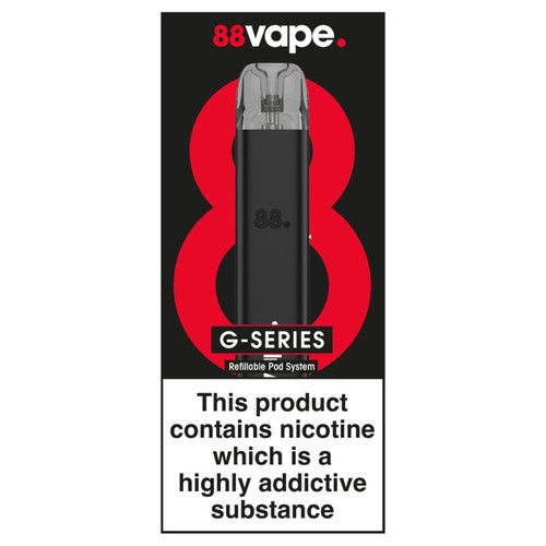 88Vape G-Series Kit Refill Pod System Black