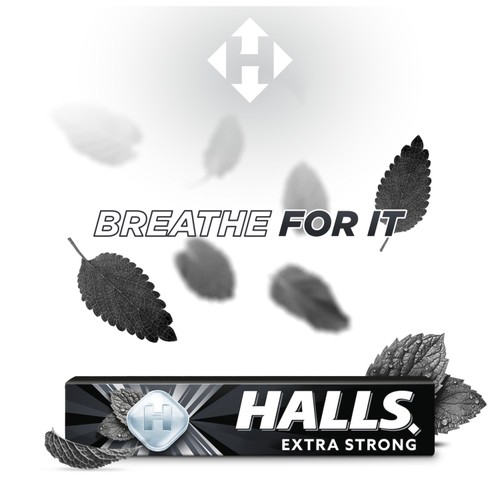 Halls Extra Strong Lozenges Roll