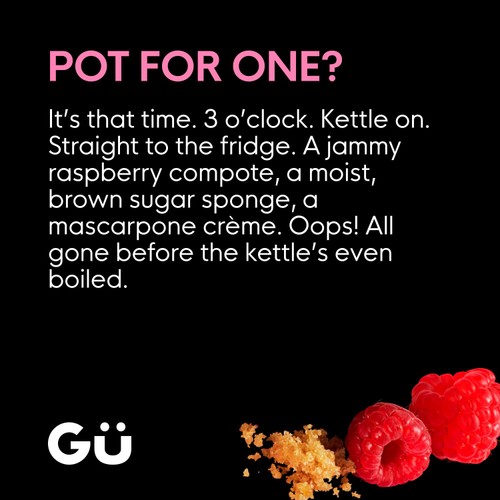 Gu Victoria Sponge Cake Pots 2 x 75g