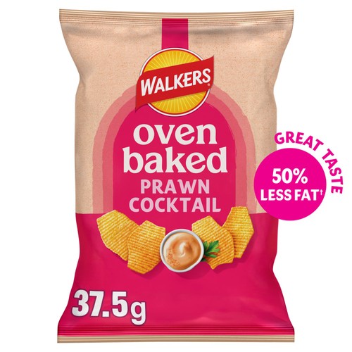 Walkers Baked Prawn Cocktail Snacks Crisps 