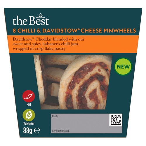 Morrisons The Best 8 Chilli & Davidstow Cheese Pinwheels