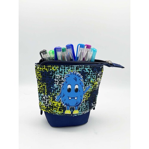 Nutmeg Blue Monster Pop Up Pencil Case