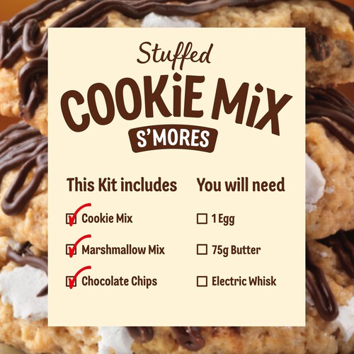 Dr. Oetker S'Mores Stuffed Cookie Kit