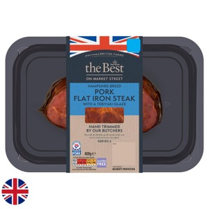 Morrisons The Best British Pork Flat Iron Steak With Teriyaki Glaze 400g