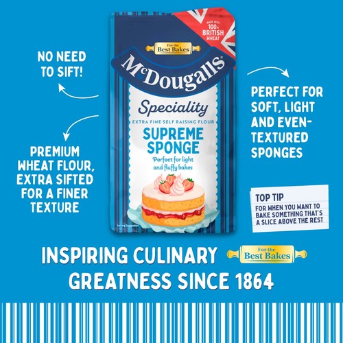 McDougalls Speciality Supreme Sponge Self Raising Flour 1kg