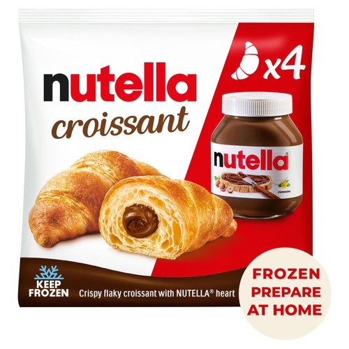 Nutella Chocolate & Hazelnut Bake at Home Croissants