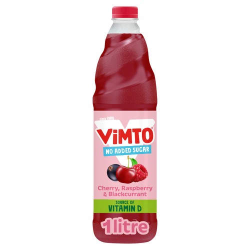 Vimto Cherry, Raspberry & Blackcurrant Real Fruit Squash 1L