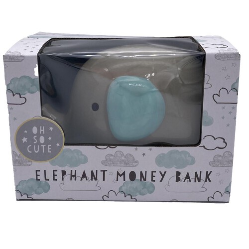 Tri Coastal Baby Elephant Money Box