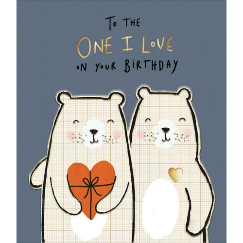 Morrisons birthday to the one i love card