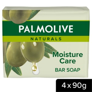 Palmolive Naturals Moisture with Olive Bar Soap x4