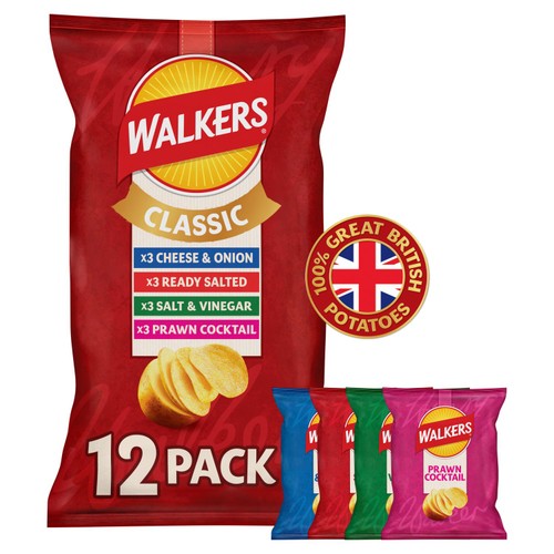 Walkers Classic Variety Multipack Crisps 