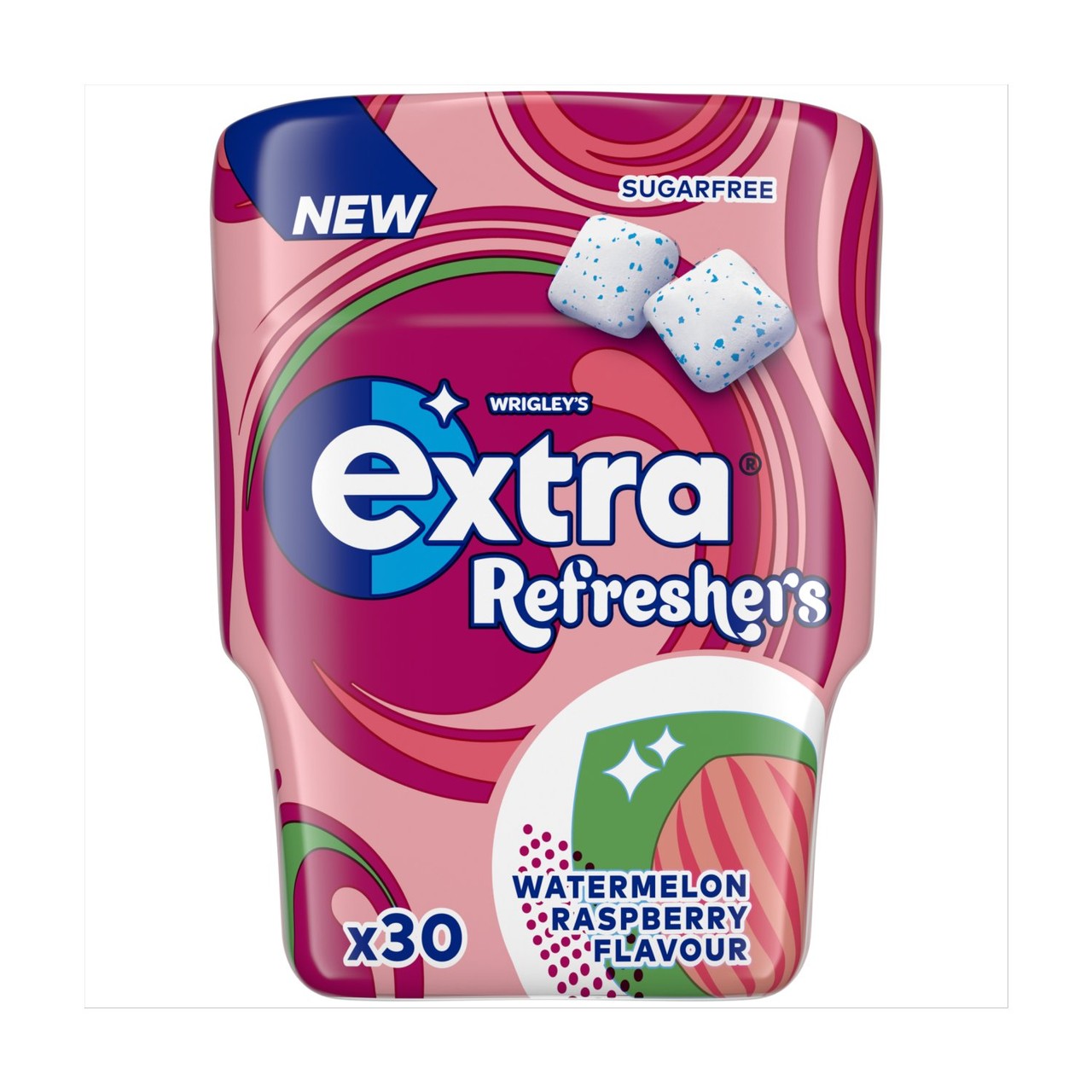 Wrigley's Extra Refreshers Watermelon Sugar Free Chewing Gum 30 Pieces