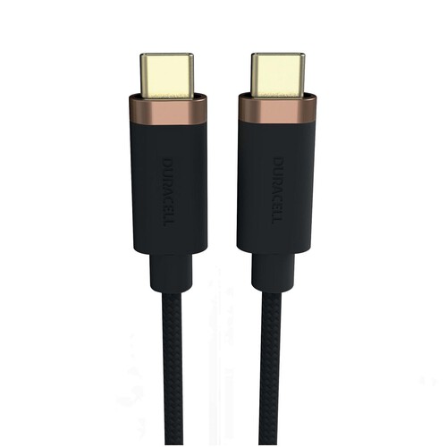 Duracell 1M USB-C To USB-C 3.2 Braided Cable USB7030A