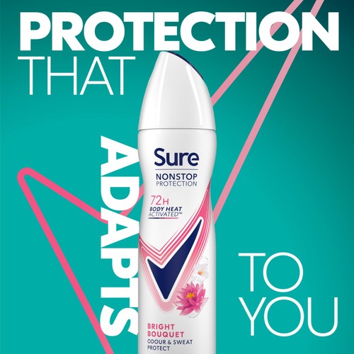 Sure Antiperspirant Deodorant Nonstop Protection Bright Bouquet 150ml