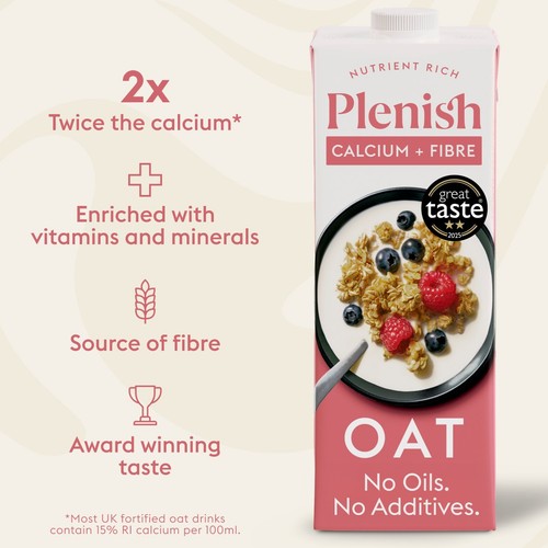 Plenish Oat Drink Enriched With Calcium & Vitamins 1L