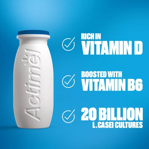 Actimel Strawberry Yogurt Drinks