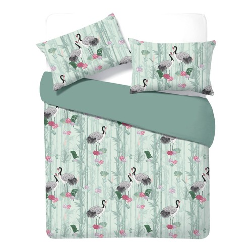 Nutmeg Home 100% Cotton Chinoiserie Duvet Set King