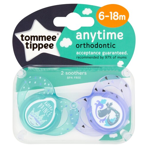   Tommee Tippee Orthodontic Anytime Soother 6-18M