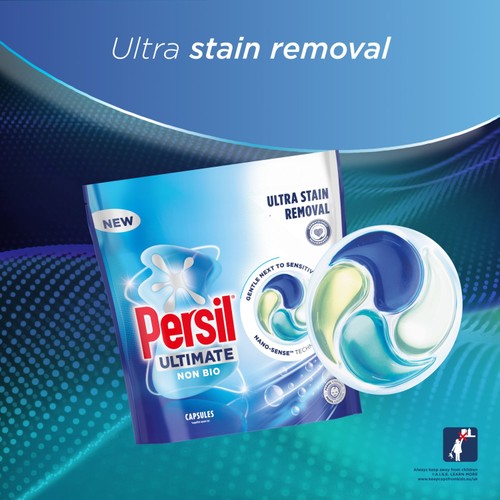 Persil Ultimate Washing Capsules Extra Stain Removal Non Bio 44 Washes