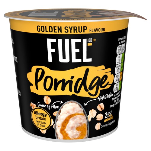 FUEL10K High Protein Golden Syrup Porridge Oat Cereal Pot 70g