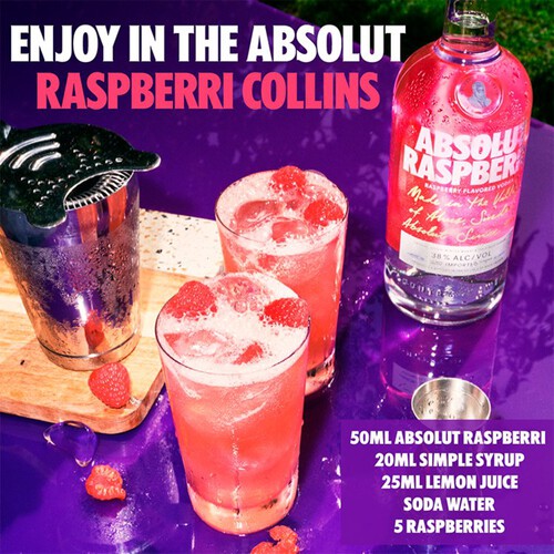 Absolut Raspberri Raspberry Flavoured Vodka