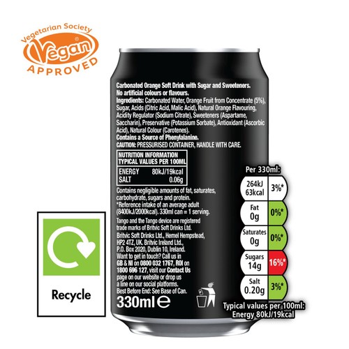 Tango Orange Original Cans