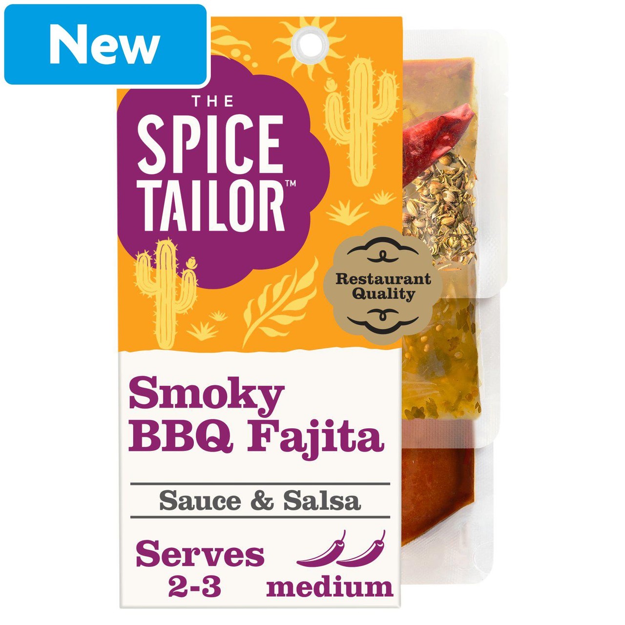 The Spice Tailor Mexican Smoky BBQ Fajita Sauce & Salsa Meal Kit