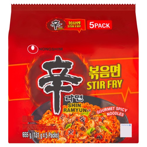 Nongshim stir fry shin ramyun gourmet spicy noodles