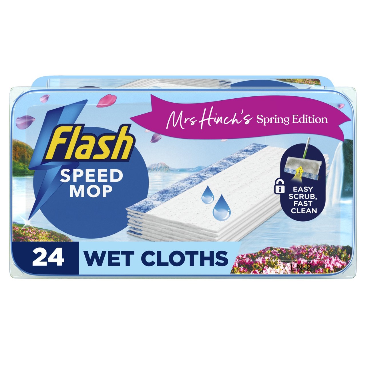 Flash Speedmop Refills Enchanted Wildflowers 24 Cloths