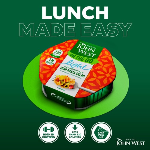 John West On The Go Mediterranean Tuna Pasta Salad (220g)