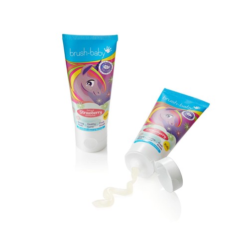 Brush-Baby Natural Strawberry Toothpaste 