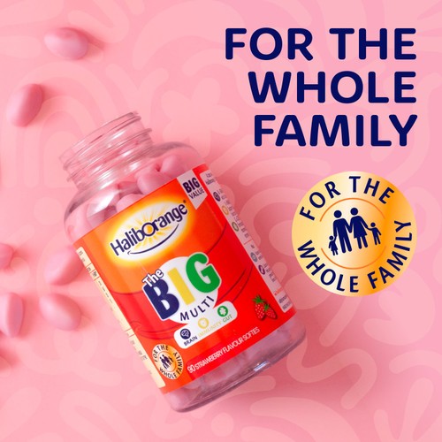 Haliborange The Big Multi Strawberry Flavour Softies 90s
