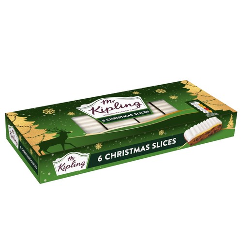 Mr Kipling Christmas Slices  6 Pack