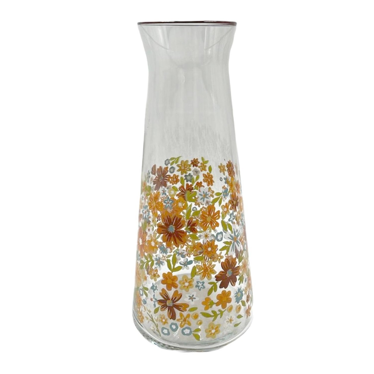 Nutmeg Home Autumn Floral Jug Brown