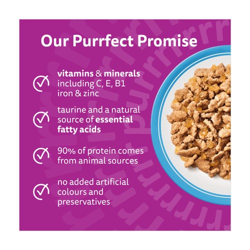 Whiskas 1+ Fish Favourites Adult Wet Cat Food Pouches in Jelly