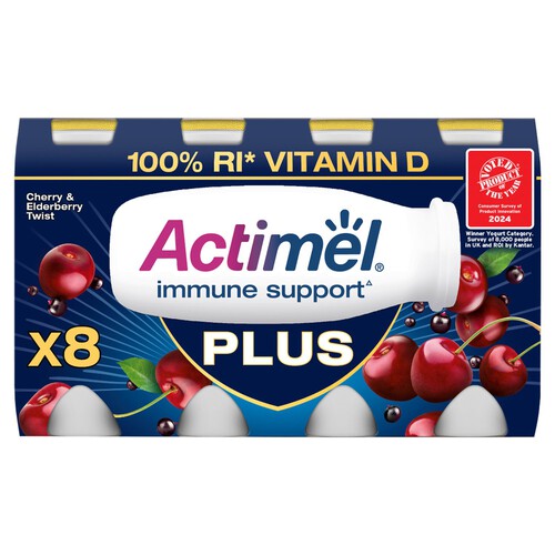 Actimel Plus Cherry & Elderberry Twist