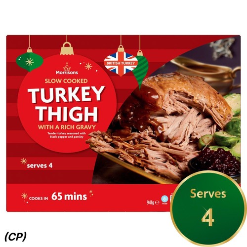 (CP) Morrisons Slow Cooked Christmas Turkey Thigh Joint 941g