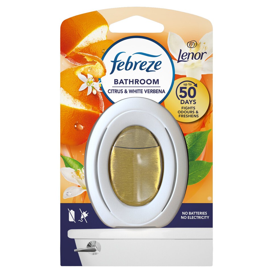 Febreze Bathroom Air Freshener Citrus & White Verbena - Morrisons ...