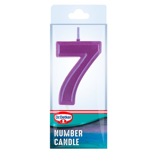 Dr. Oetker Number 7 Candle