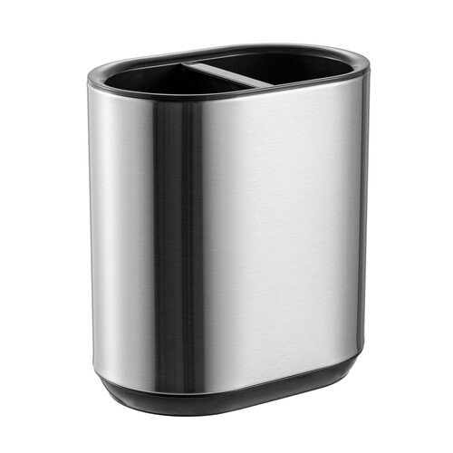 Morrisons Black And Stainless Steel Utensil Holder