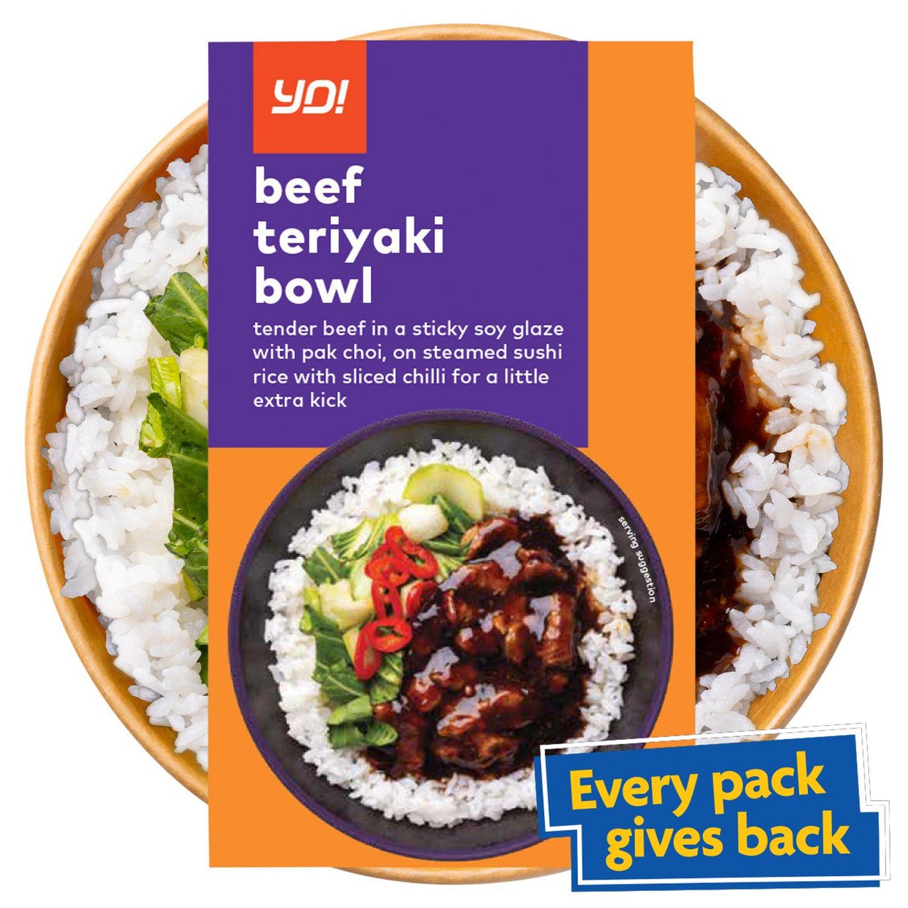 Yo! Beef Teriyaki Bowl 400g
