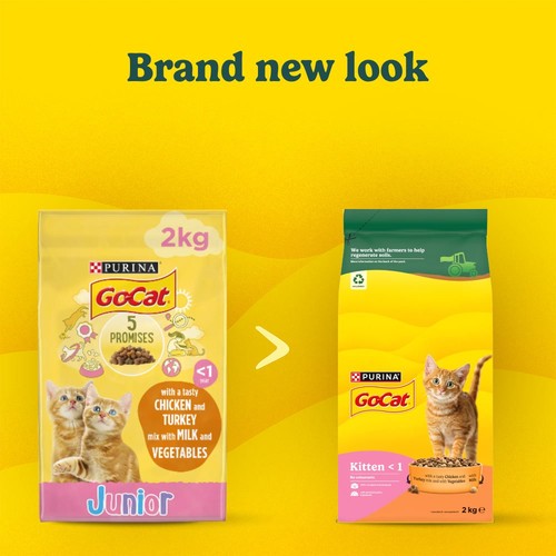 Go-Cat Kitten Chicken, Turkey and Milk Dry Cat Food   750g